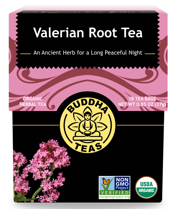 Buddah Teas -Valerian Root Tea - Organic Herbal Tea - 18 Teabags