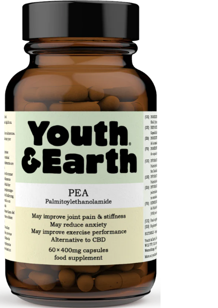 Young & Earth PEA Capsules- Micronised 400mg x 60 capsules. Sourced and imported from the UK.