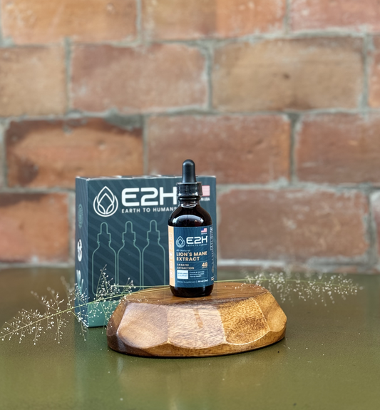 #Mental Clarity - Earth to Human [E2H] Lion's Mane Extract 1:4 Ratio Extraction 48 Servings